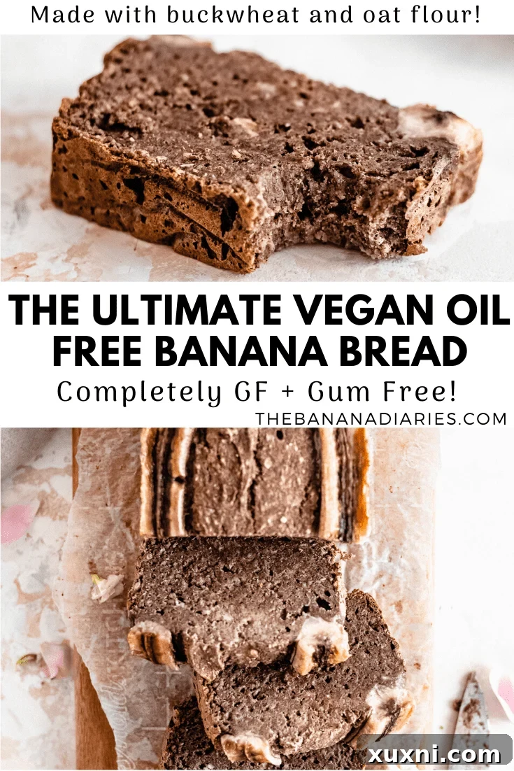 Effortless One-Bowl Vegan Gluten-Free Banana Bread 13 pinterest image for vegan banana bread