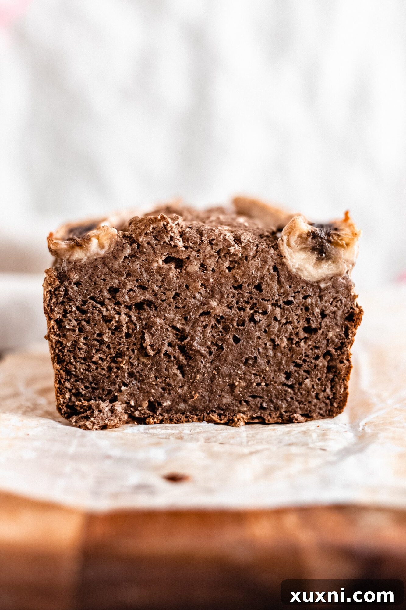 Effortless One-Bowl Vegan Gluten-Free Banana Bread 4 three slices of vegan buckwheat banana bread