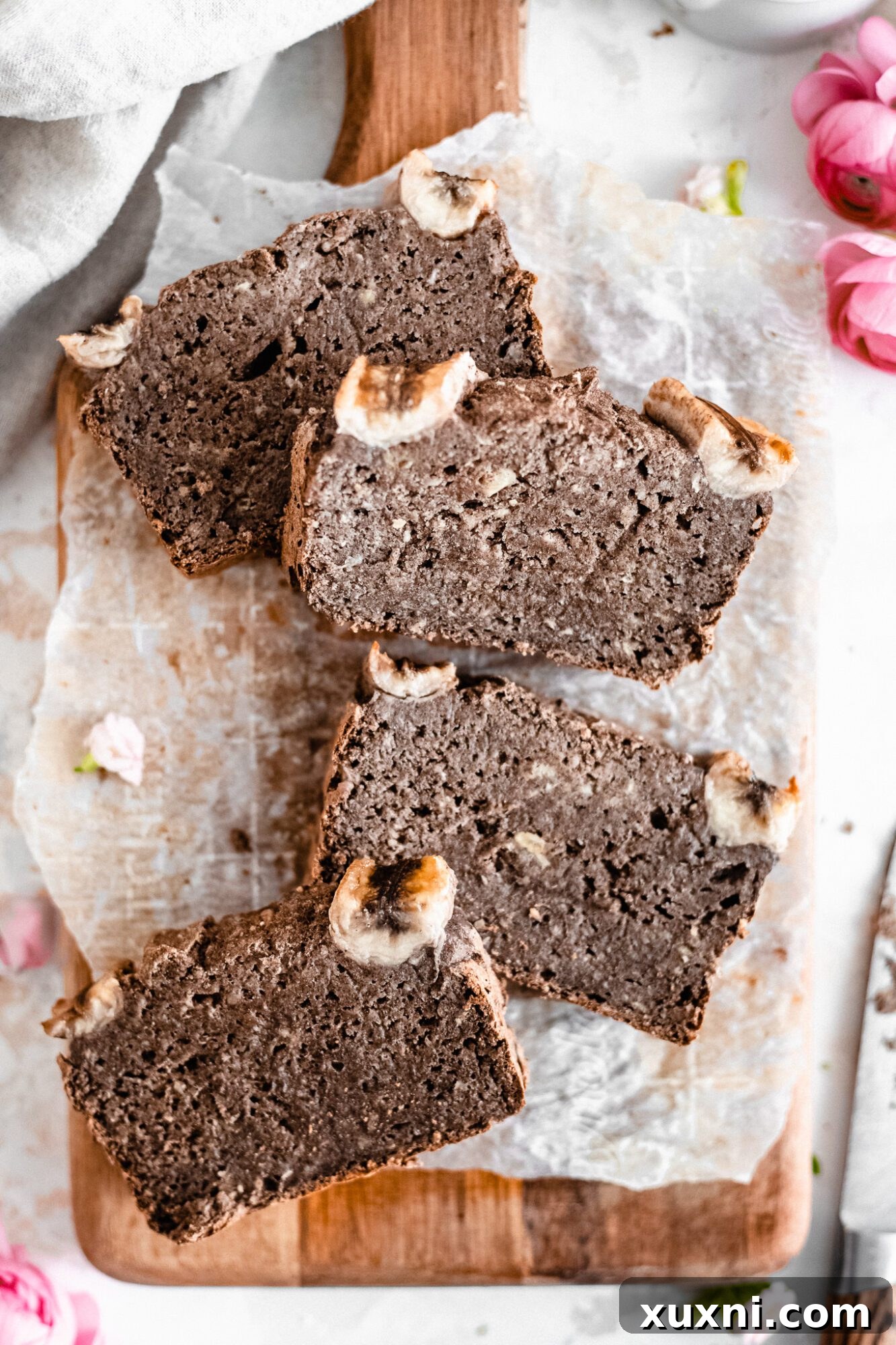 Effortless One-Bowl Vegan Gluten-Free Banana Bread 8 several slices of buckwheat banana bread