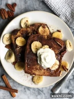 Challah French toast that's sweet, doughy, and full of cinnamon flavor! A recipe passed down for a few generations, this French toast is the perfect weekend or holiday morning start!