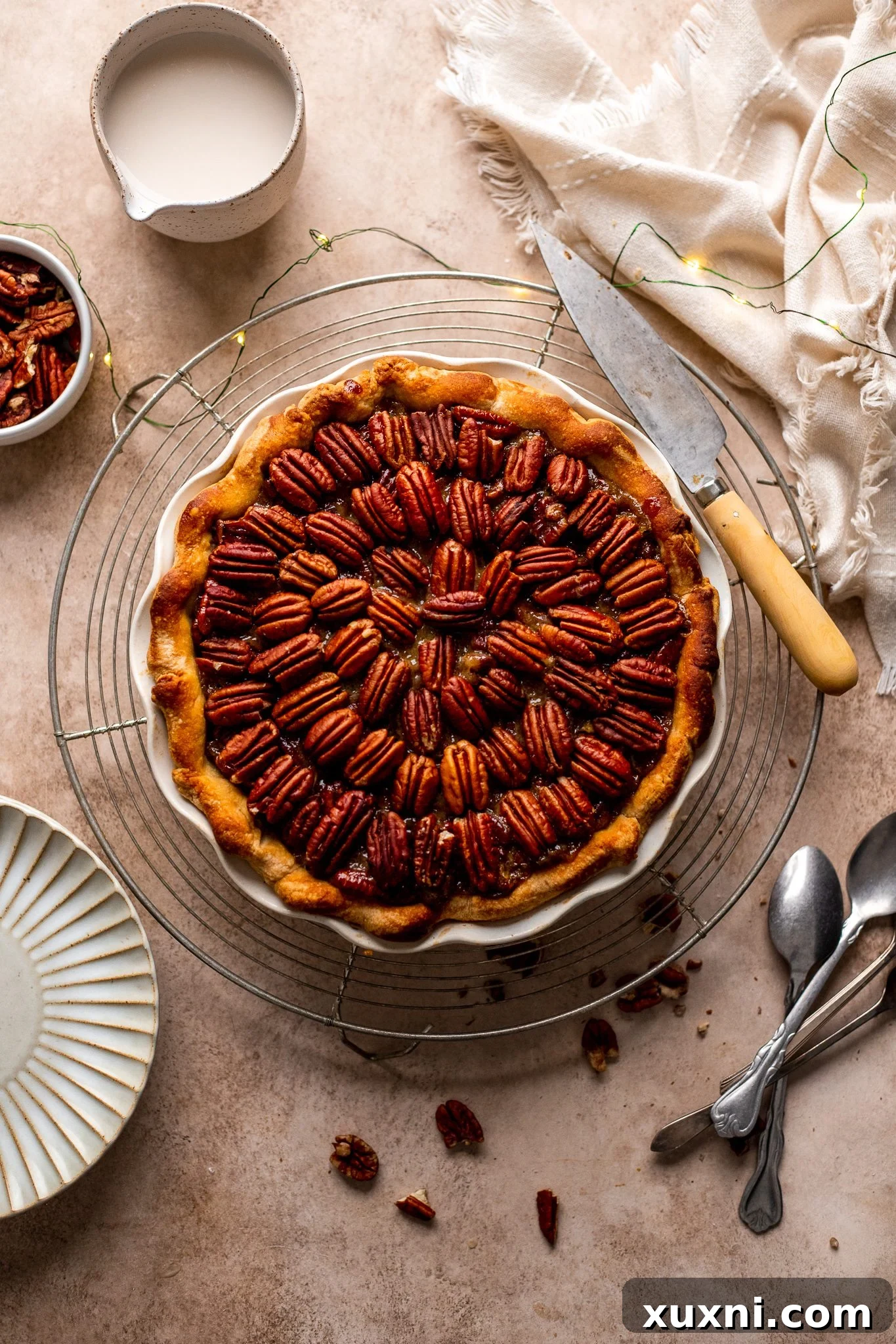 baked vegan pecan pie