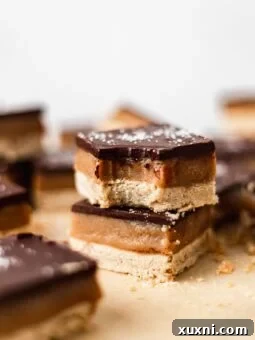 BEST Vegan Millionaire Shortbread (Gluten Free!)