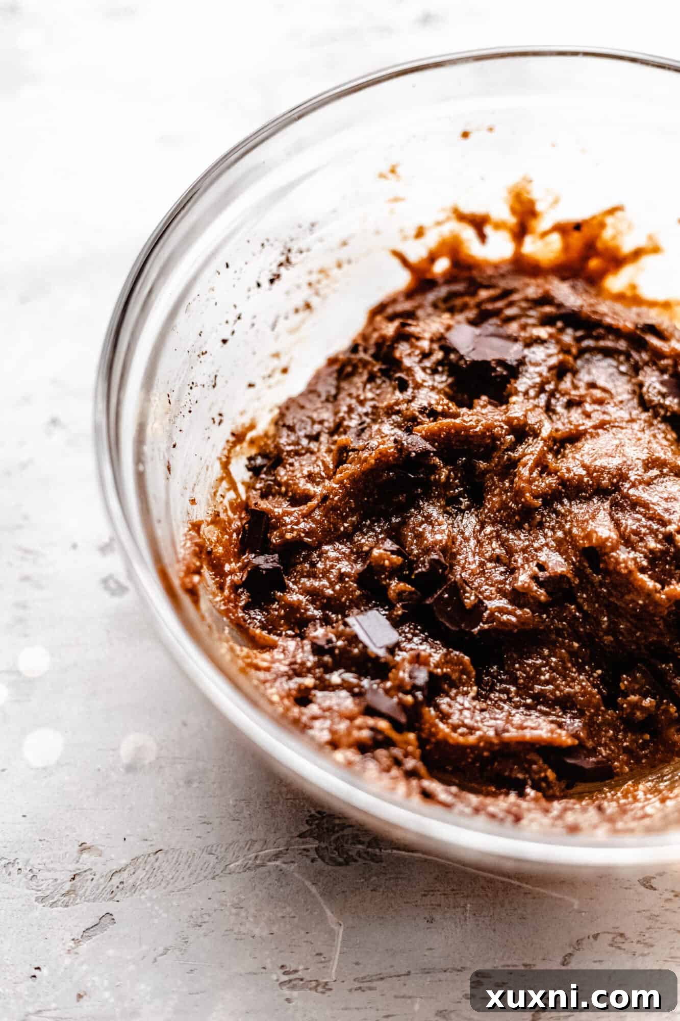 peanut butter cookie dough batter in a bowl