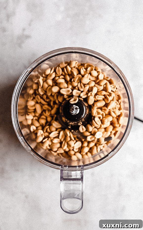 food processor of peanuts