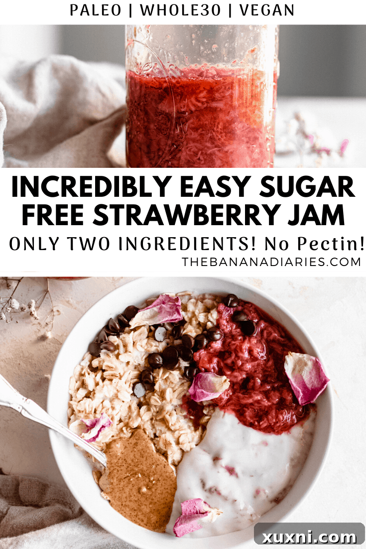pinterest image for strawberry jam