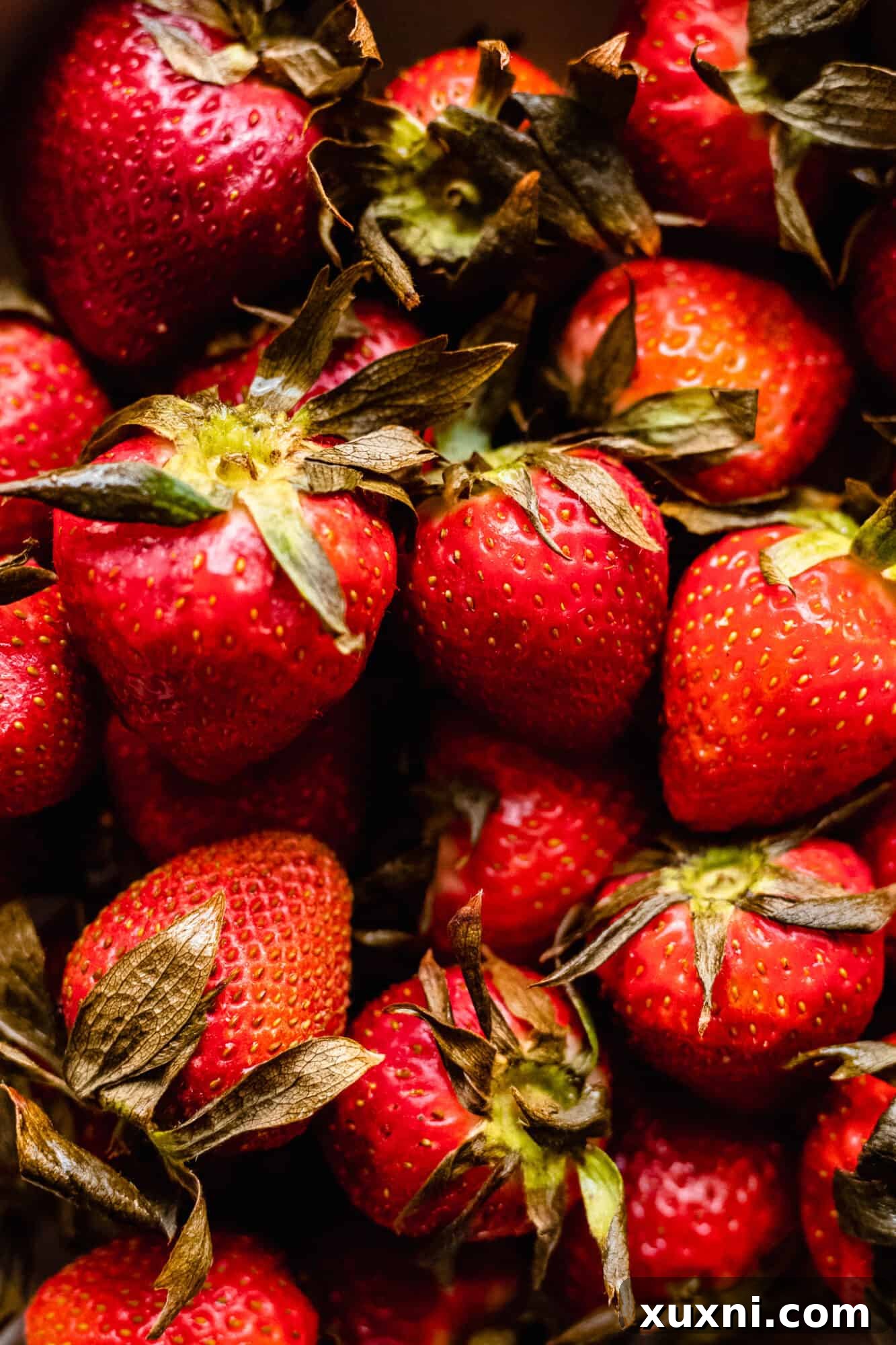 close up of strawberries