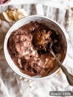 spoonful of cookie mug cake