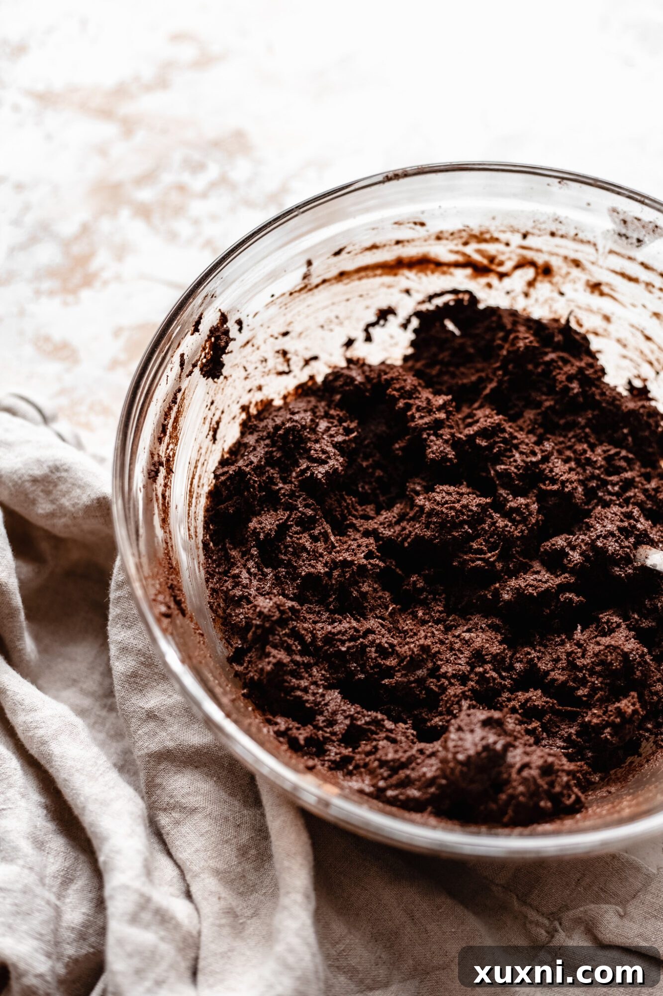 Decadent Paleo Vegan Zucchini Brownies 8 Brownie batter in a bowl