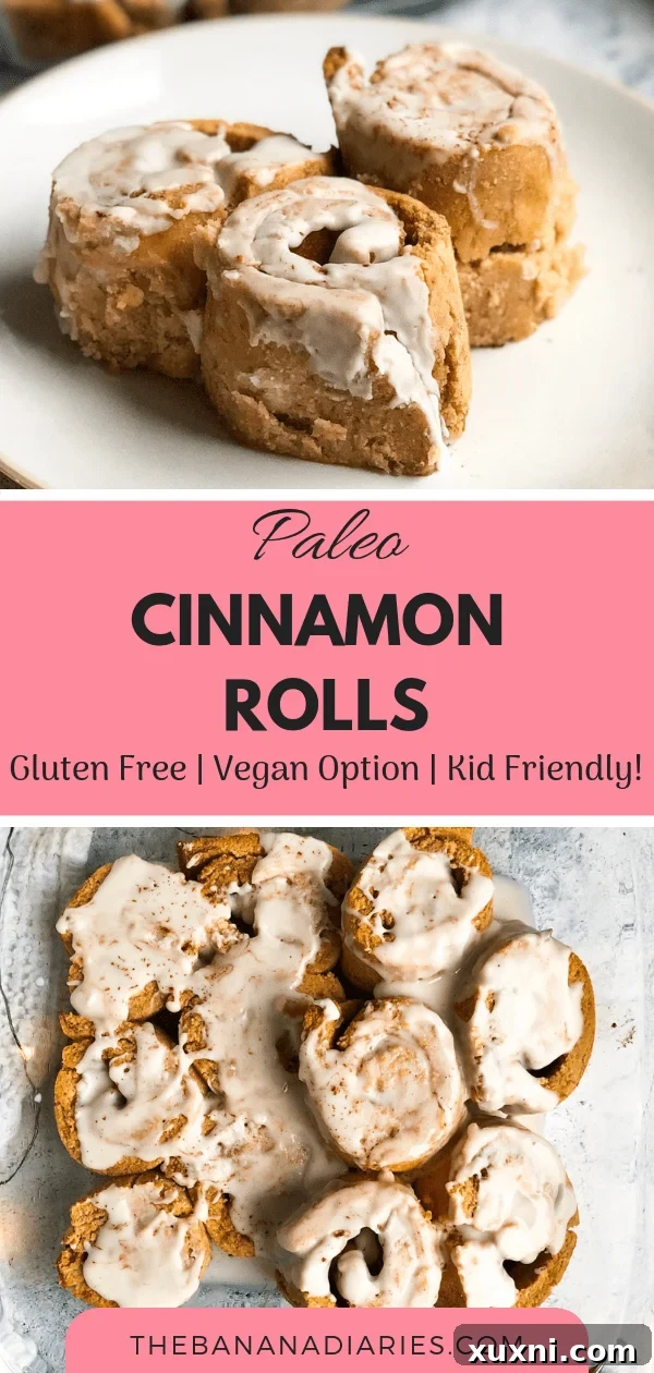 En İyi Paleo ve Vegan Tarçınlı Rulolar 18 pinterest image for paleo cinnamon rolls