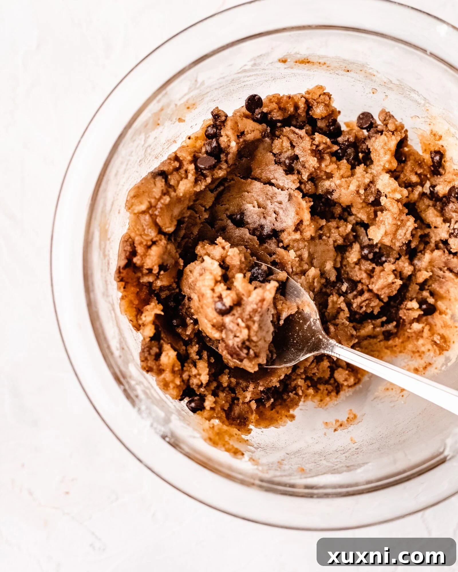 Easy Wholesome Gluten Free Edible Cookie Dough 9 bowl of cookie dough