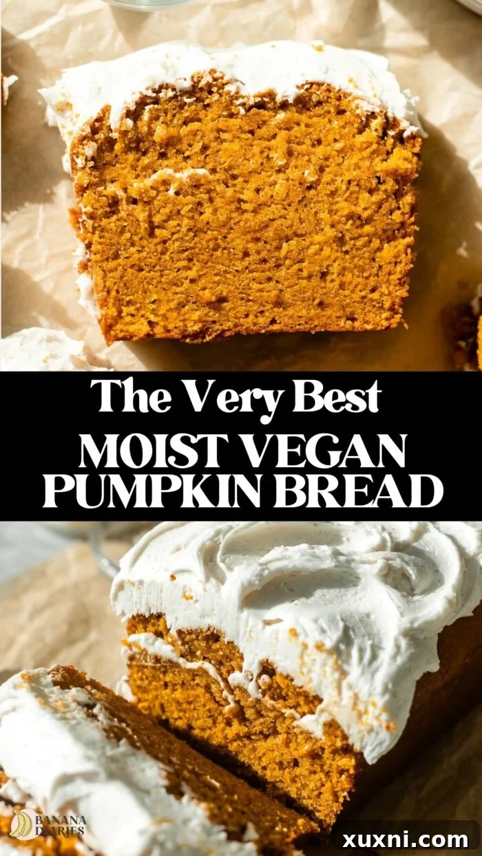Incredibly Moist Vegan Pumpkin Bread Effortless One-Bowl Recipe 15 A Pinterest-friendly image promoting 'Better Than Starbucks MOIST Vegan Pumpkin Bread - Truly 1 Bowl Recipe!'