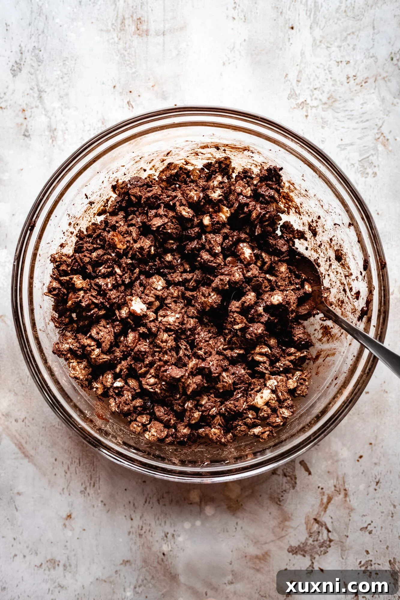 mixed bowl of chocolate granola