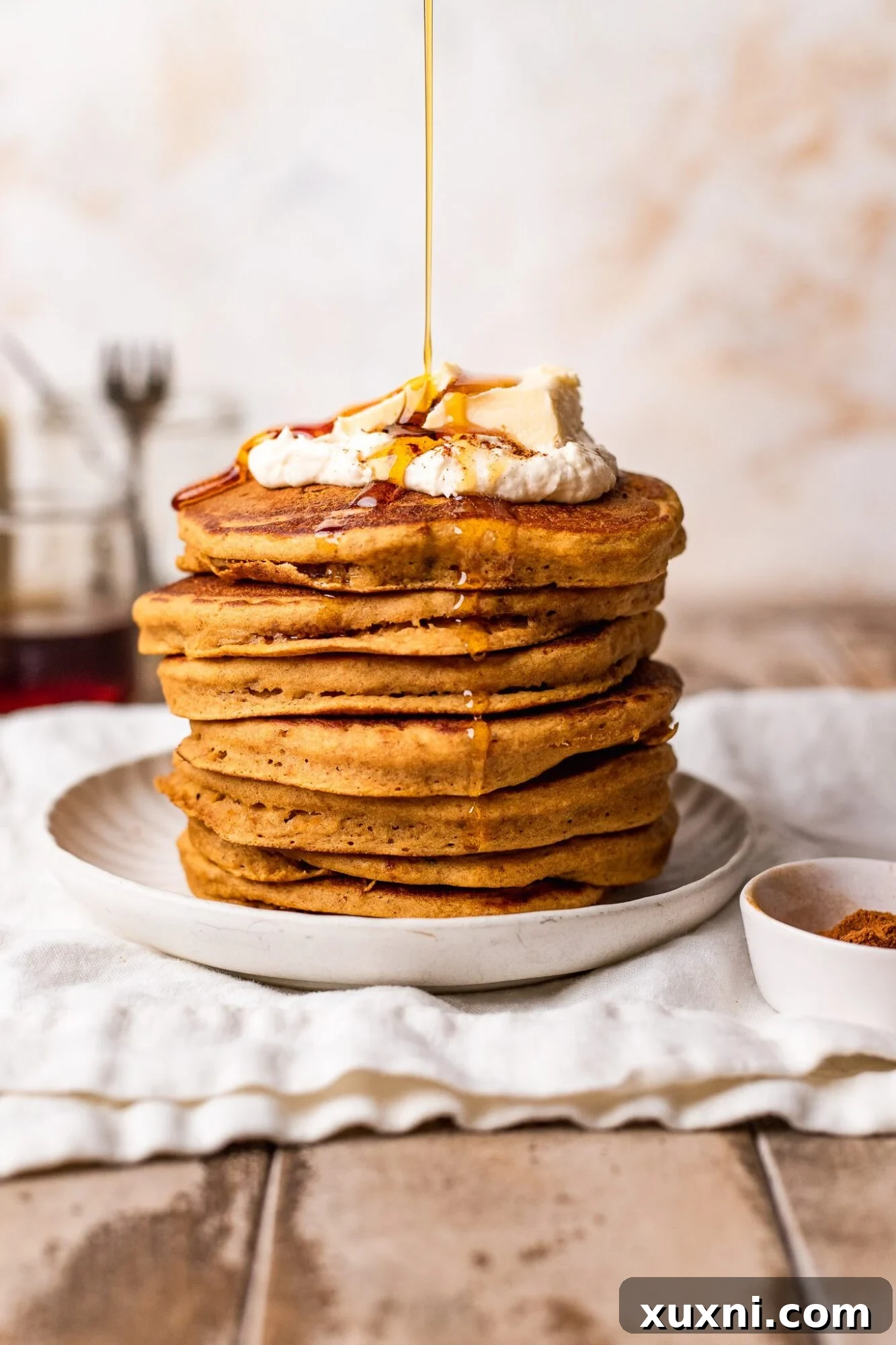 Best Easy Vegan Pumpkin Pancakes (Gluten Free option)