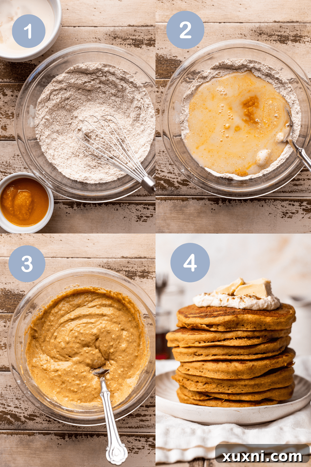 how to make pumpkin pancakes