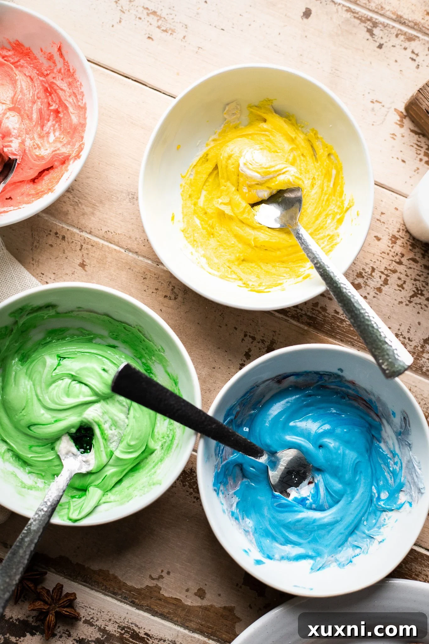 Hogwarts colors in frosting