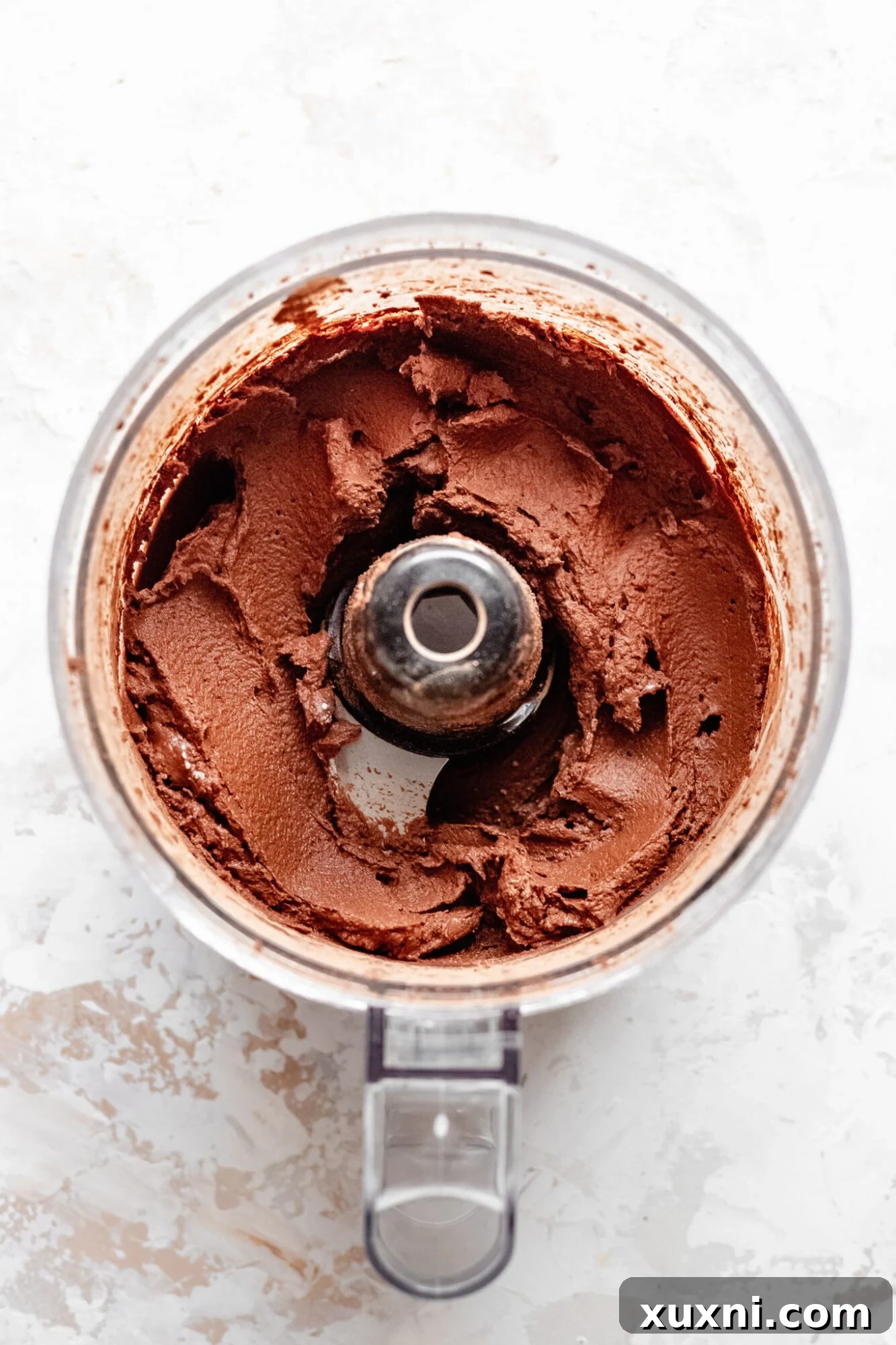 Guilt Free Sweet Potato Chocolate Mousse 7 mousse ingredients blended in food processor