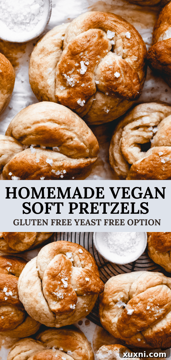 Homemade Vegan Soft Pretzels (Gluten Free Option)