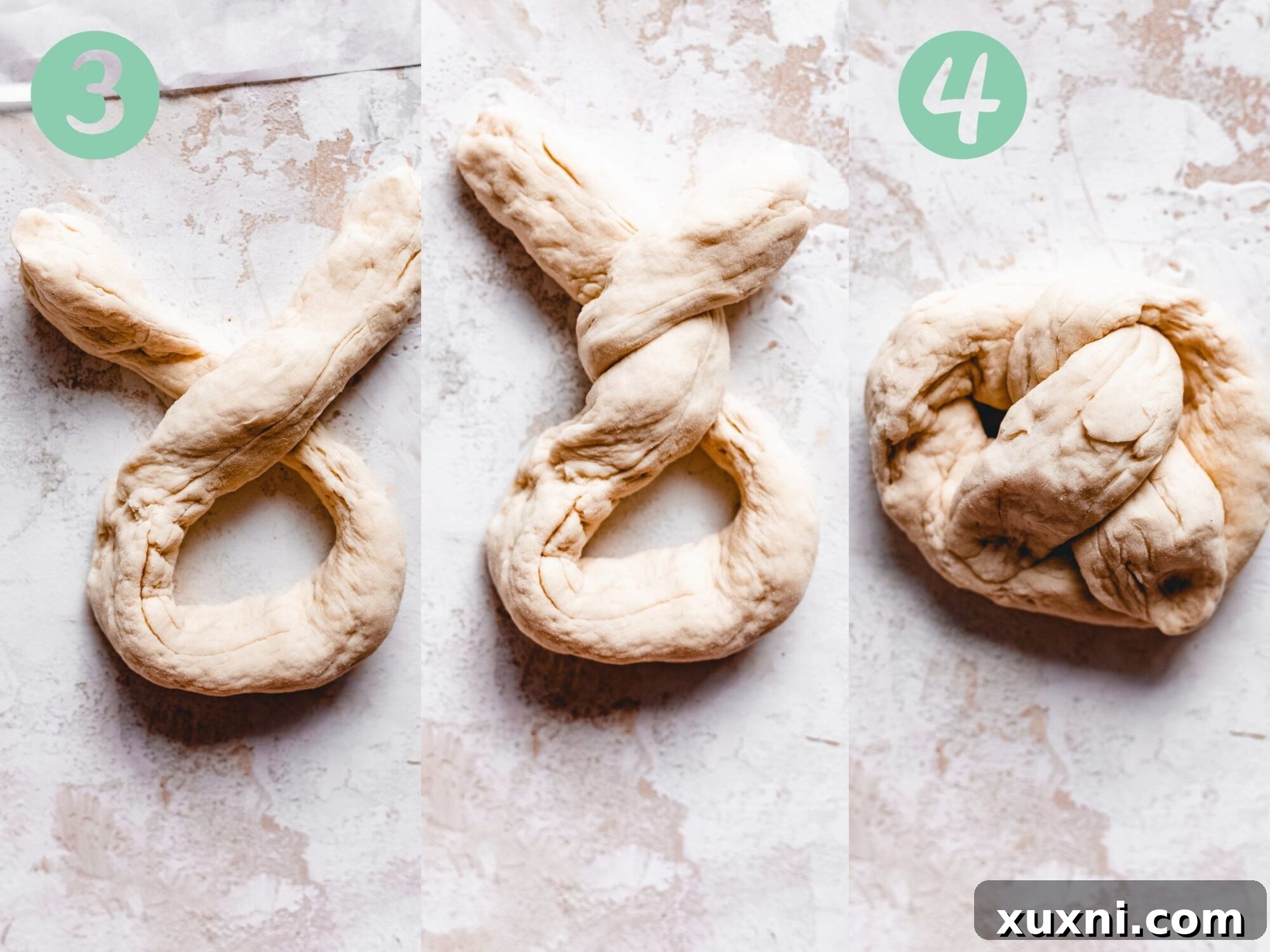 how to shape pretzles