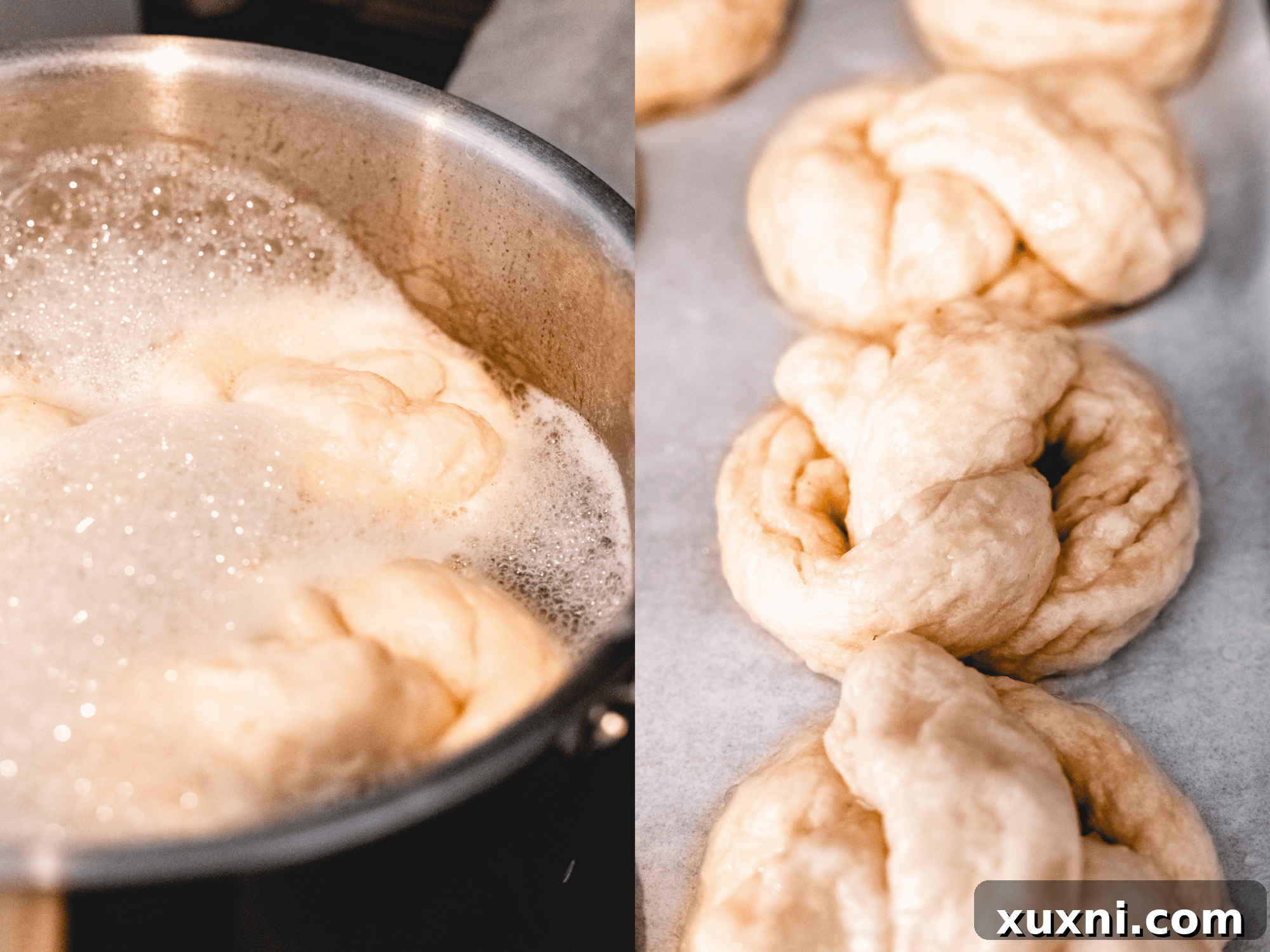 baking soda bath and boiling pretzels