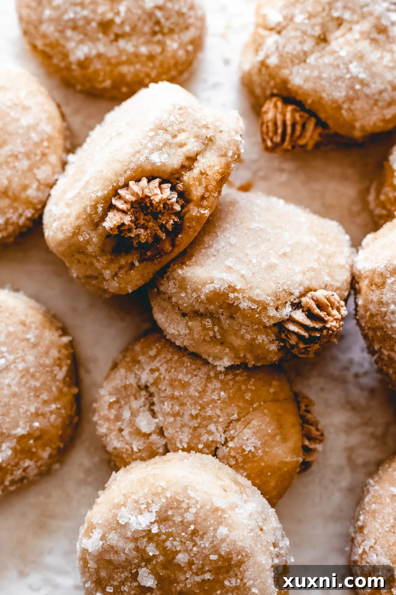 cinnamon vanilla cream-filed doughnuts
