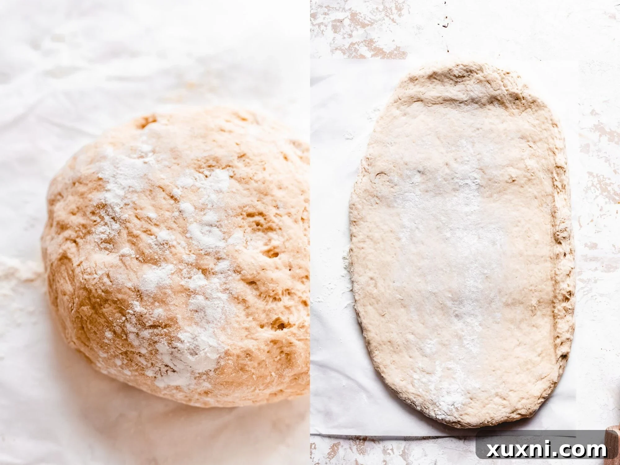 baked vegan doughnut dough