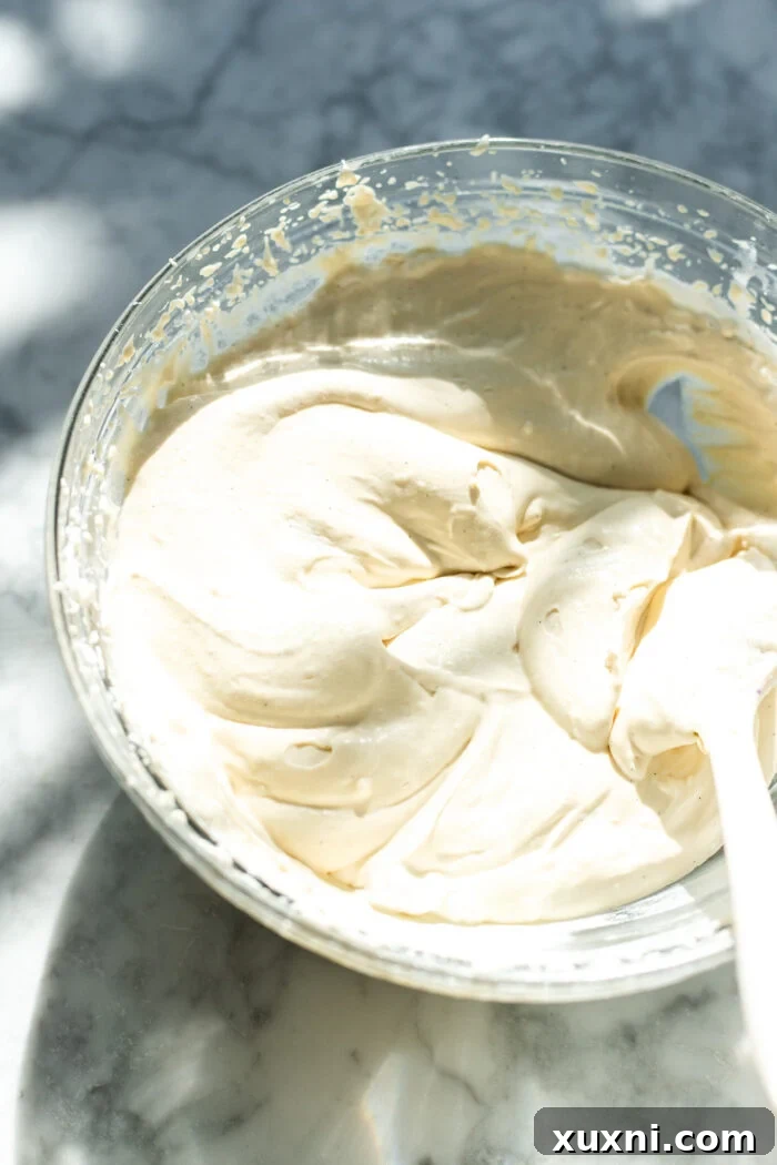 Dreamy Vegan Tiramisu No Cashews No Tofu 6 vegan mascarpone cream in a bowl