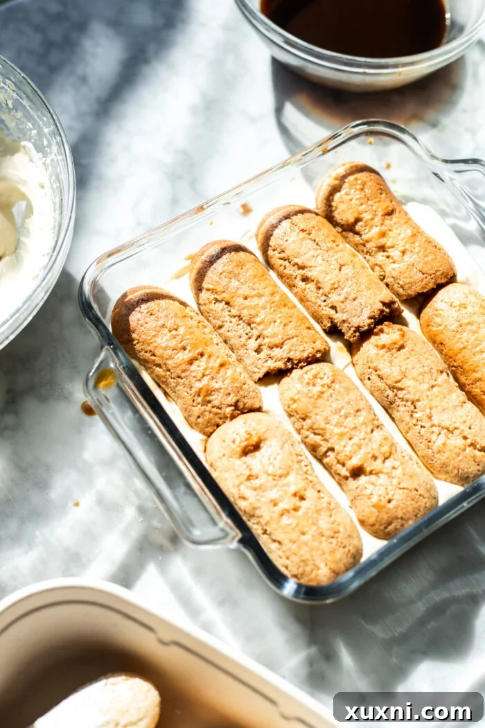 Dreamy Vegan Tiramisu No Cashews No Tofu 7 assembling the tiramisu