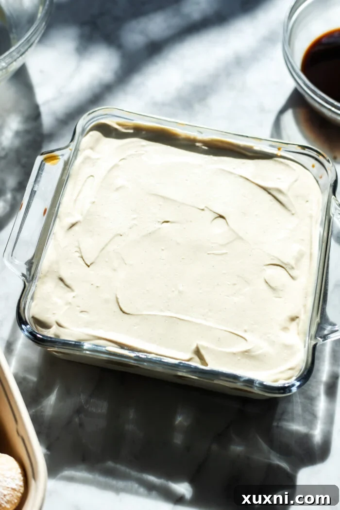 Dreamy Vegan Tiramisu No Cashews No Tofu 8 prepared tiramisu