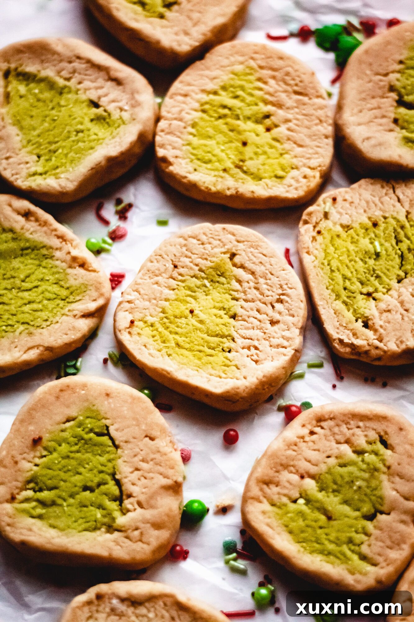 slice and bake vegan christmas cookies