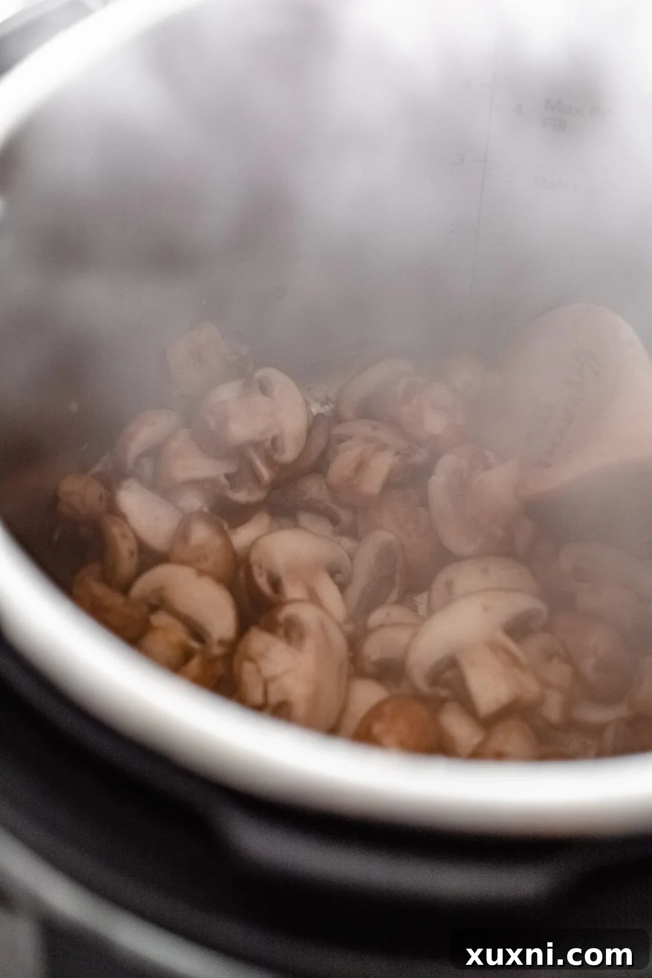 sautéed mushrooms in Instant Pot