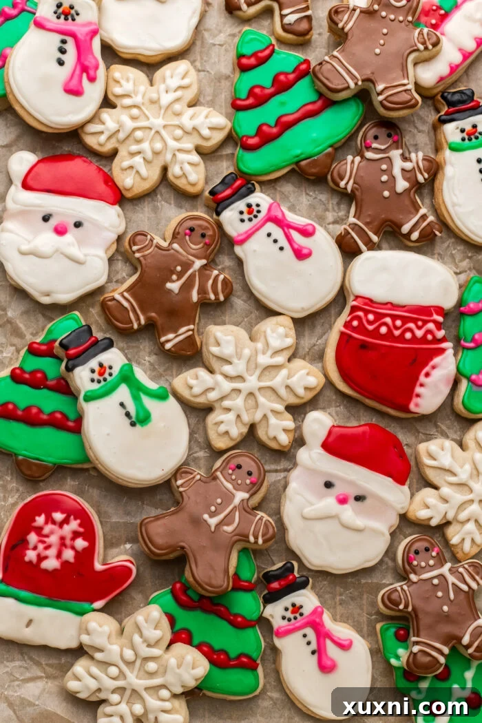 Beautifully decorated vegan sugar cookies, showcasing their potential for intricate designs.