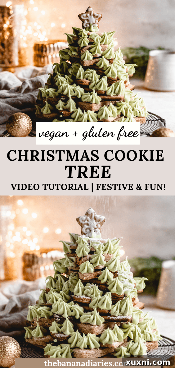 Vegan Christmas Cookie Tree Recipe