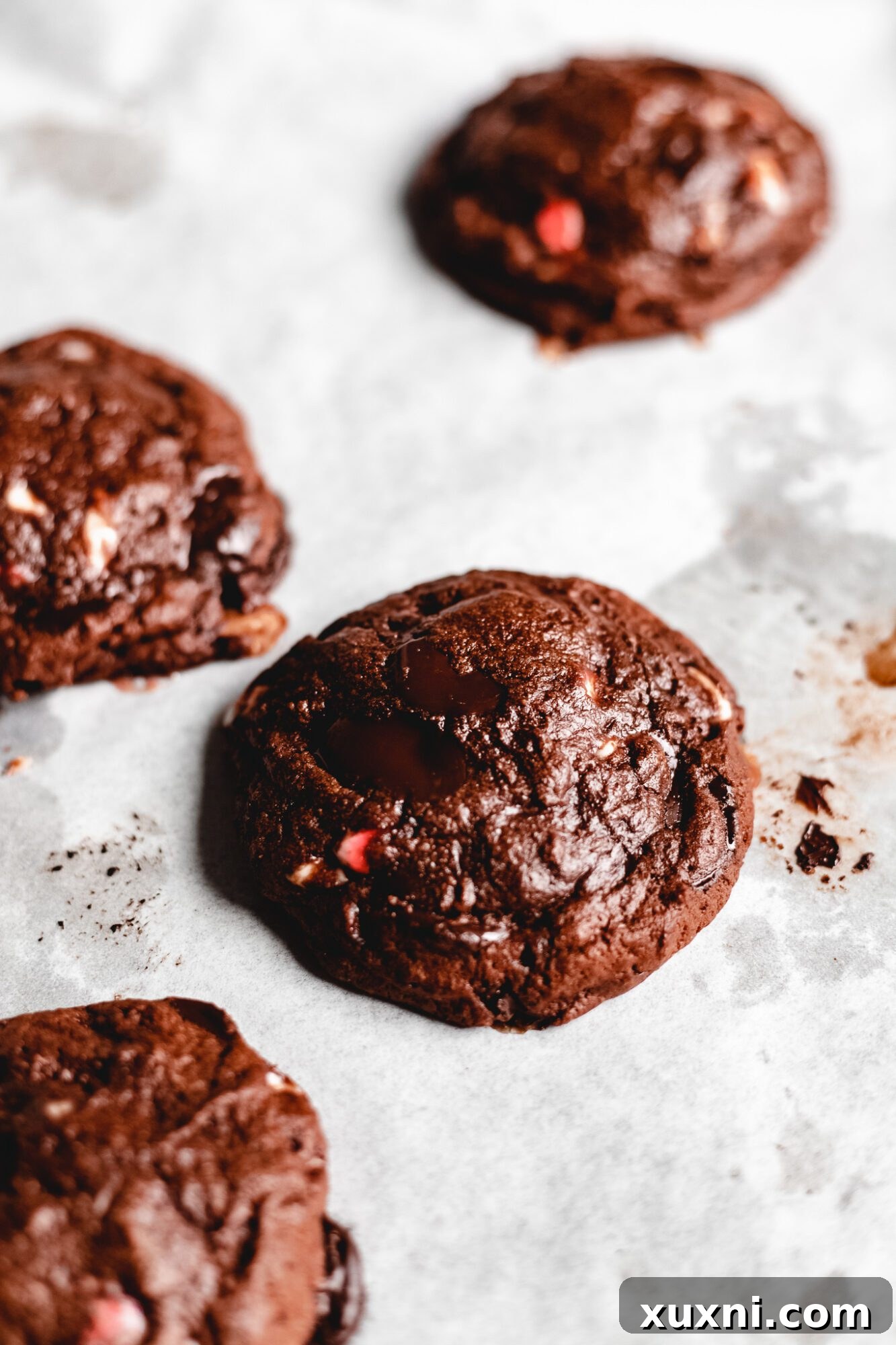 Baking sheet with raw cookie dough balls