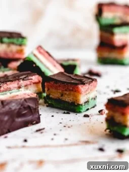 Classic Italian Rainbow Cookies (Tricolor Cookies)