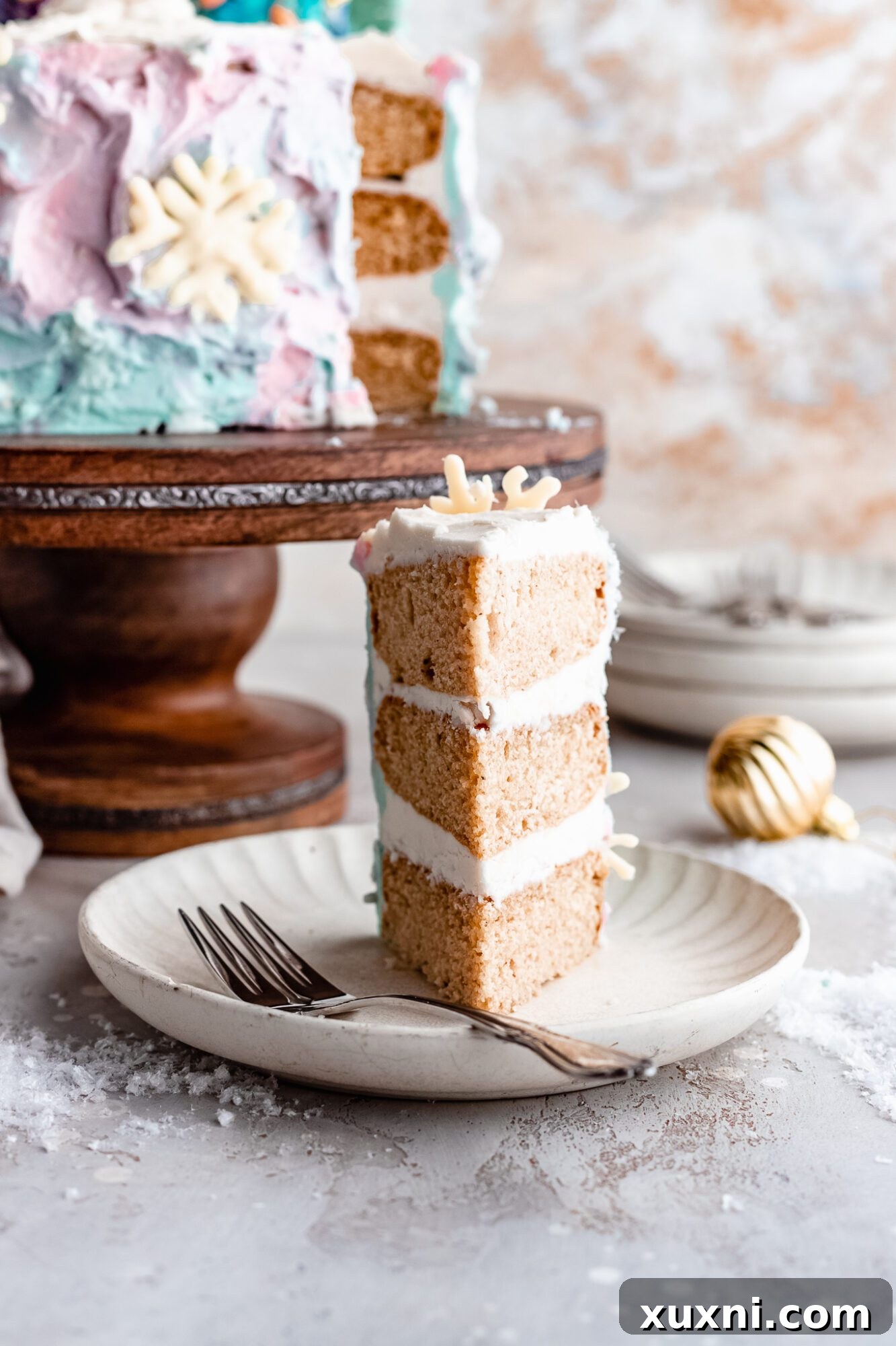 slice of Frozen birthday cake