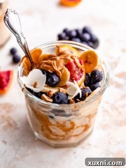 single glass of overnight oats