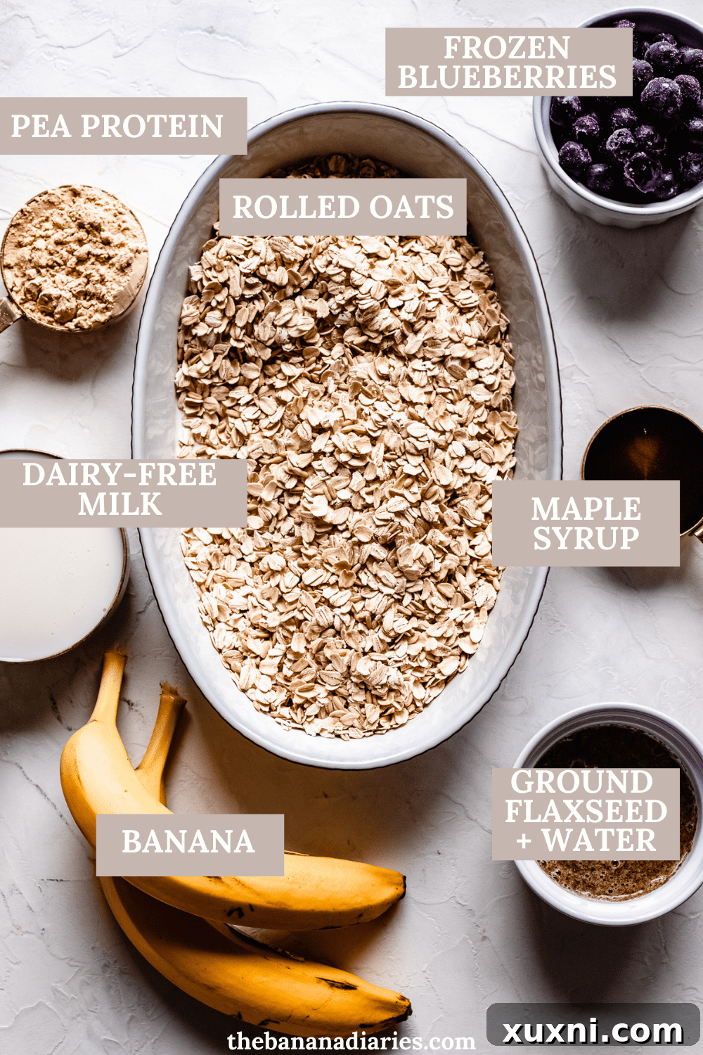 healthy baked oatmeal ingredients 
