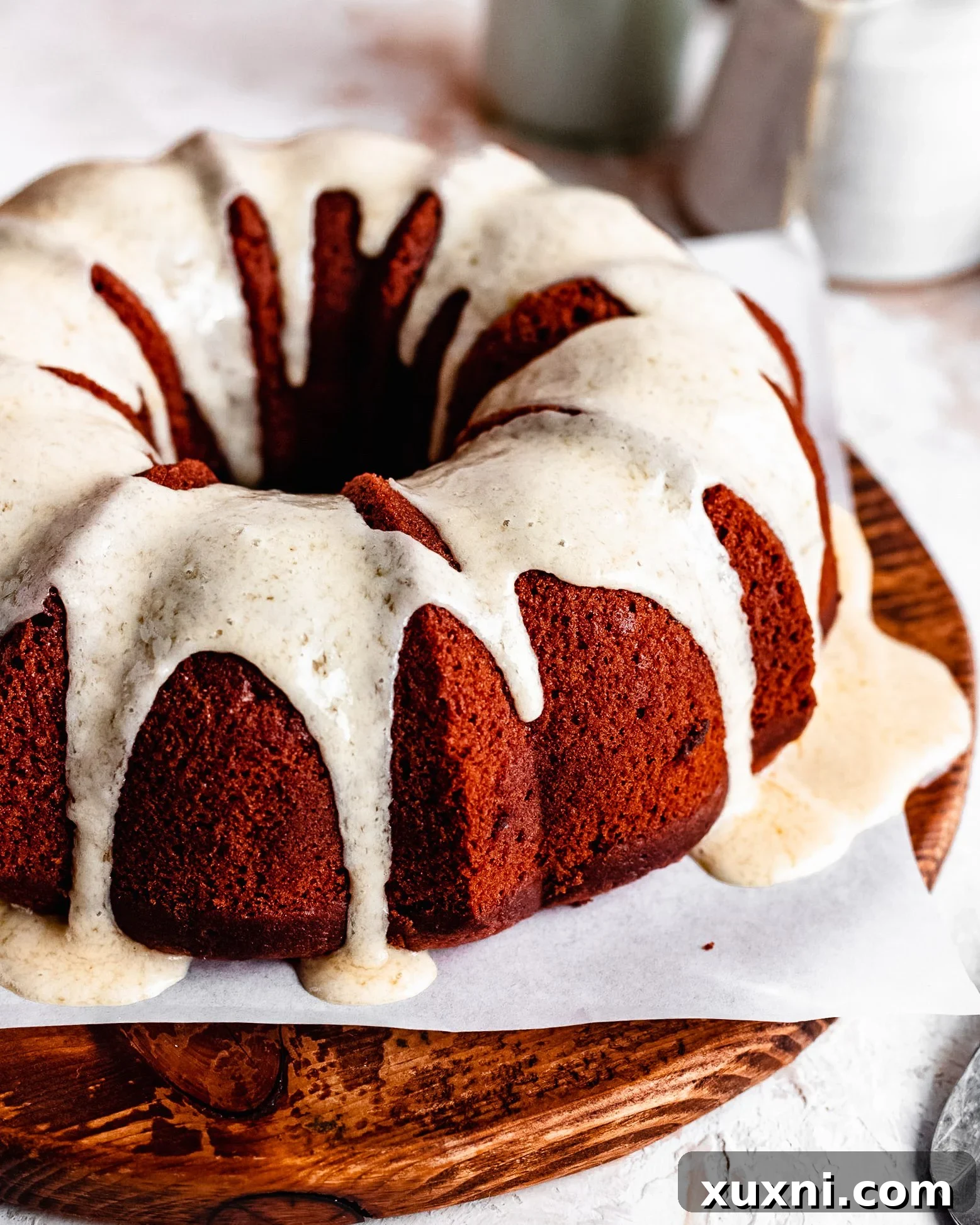 moist red velvet bundt cake