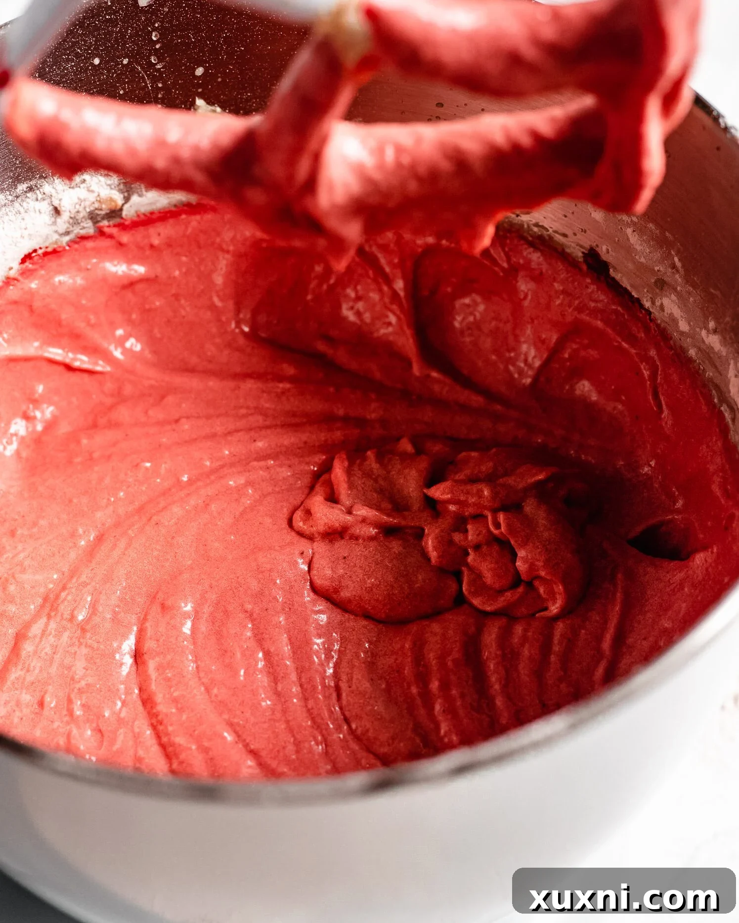 vegan red velvet bundt cake batter
