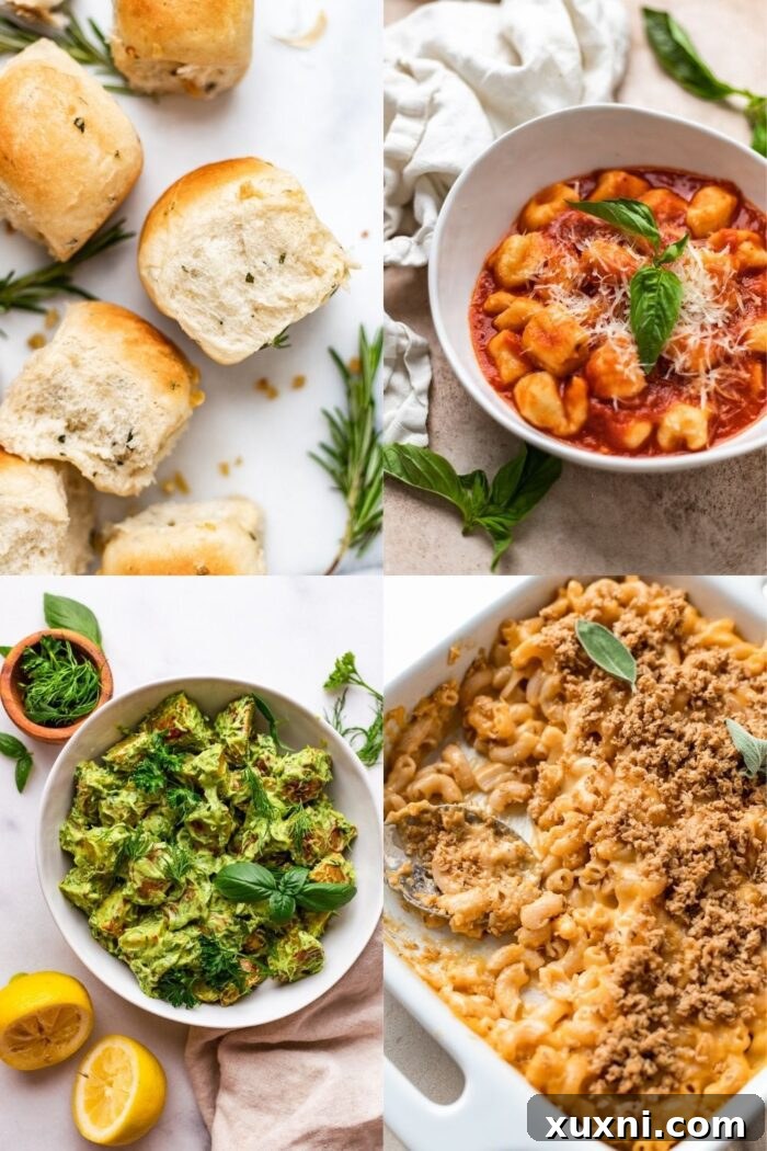 collection of vegan easter dinner recipes