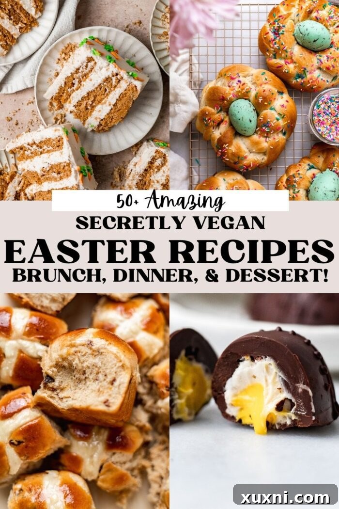 vegan easter recipes pinterest pin