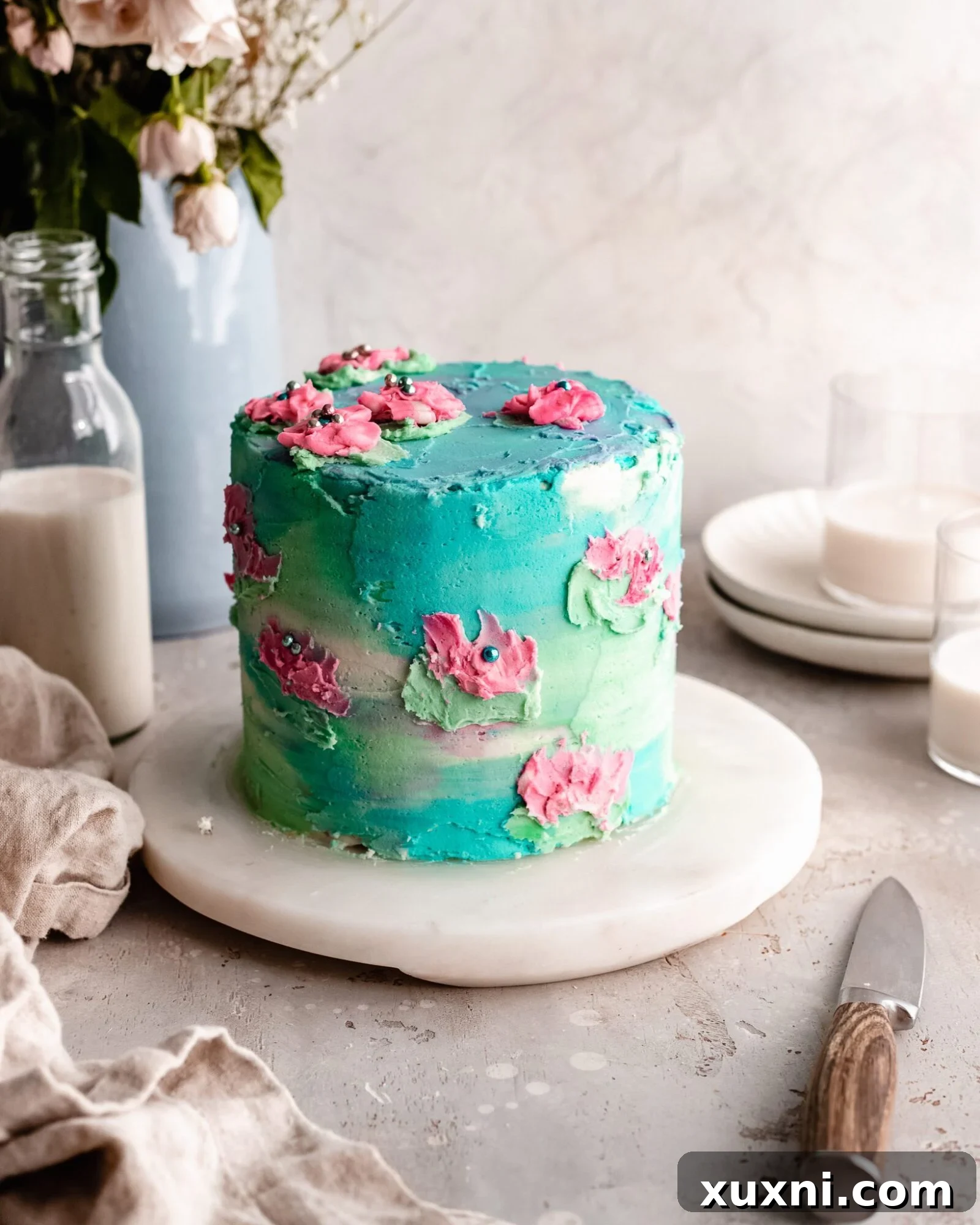 How to make a watercolor cake tutorial