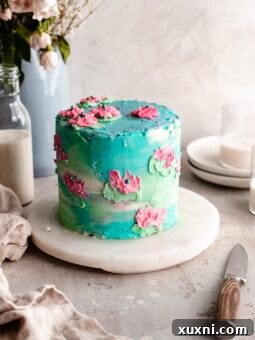 How to make a watercolor cake tutorial