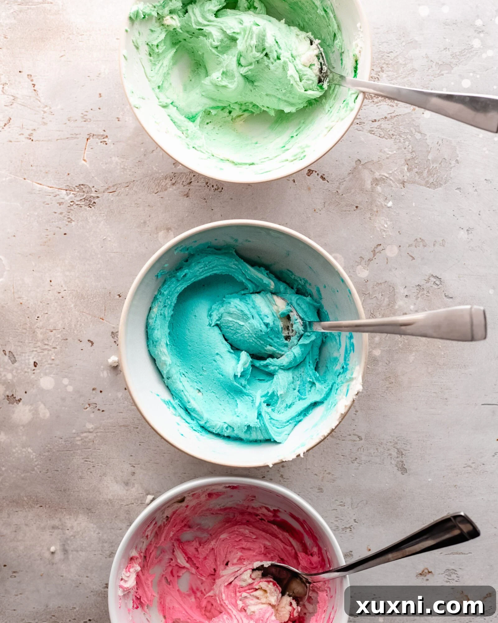 vegan food color dyed buttercream