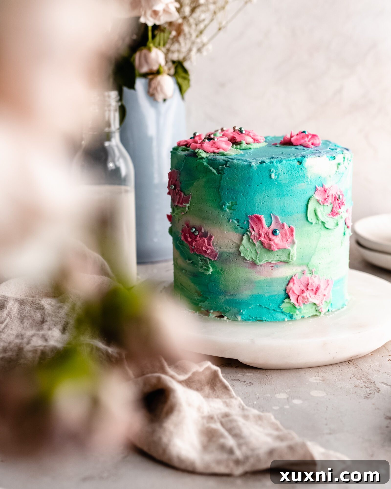 How to make a watercolor cake tutorial