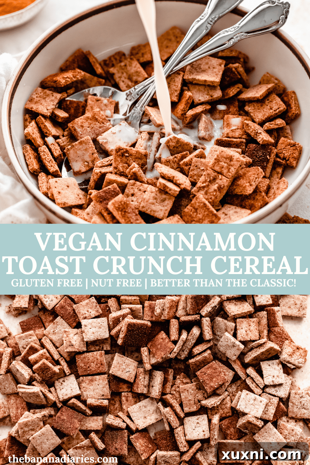 Homemade Cinnamon Toast Crunch (Vegan + Gluten Free!)