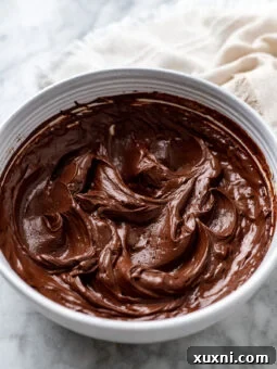 bowl of thickened ganache