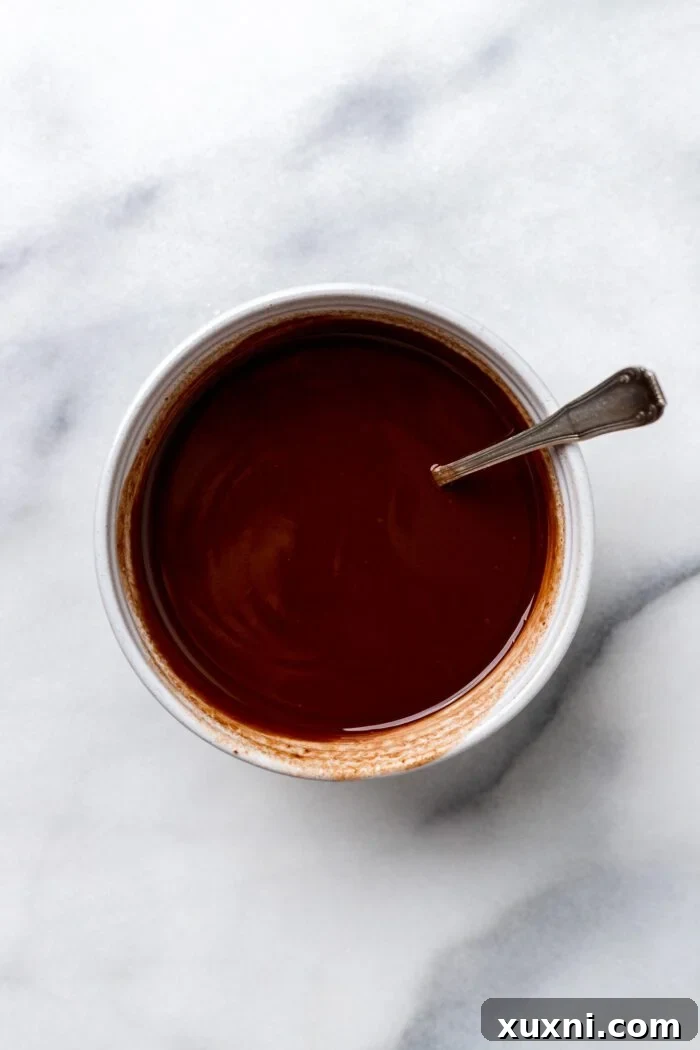 finished vegan chocolate ganache