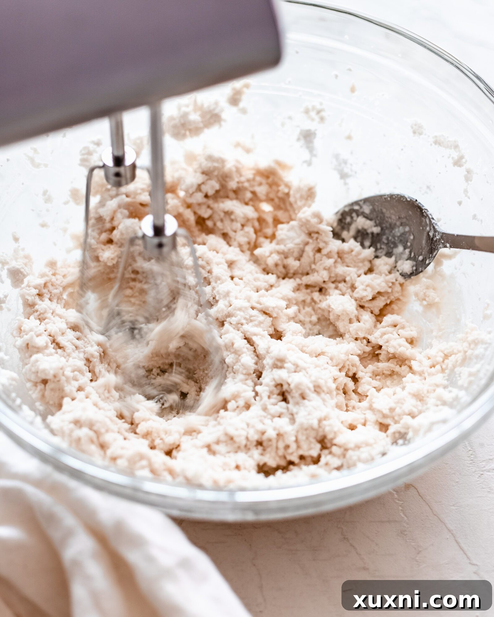 Fully whipped coconut cream, light and airy