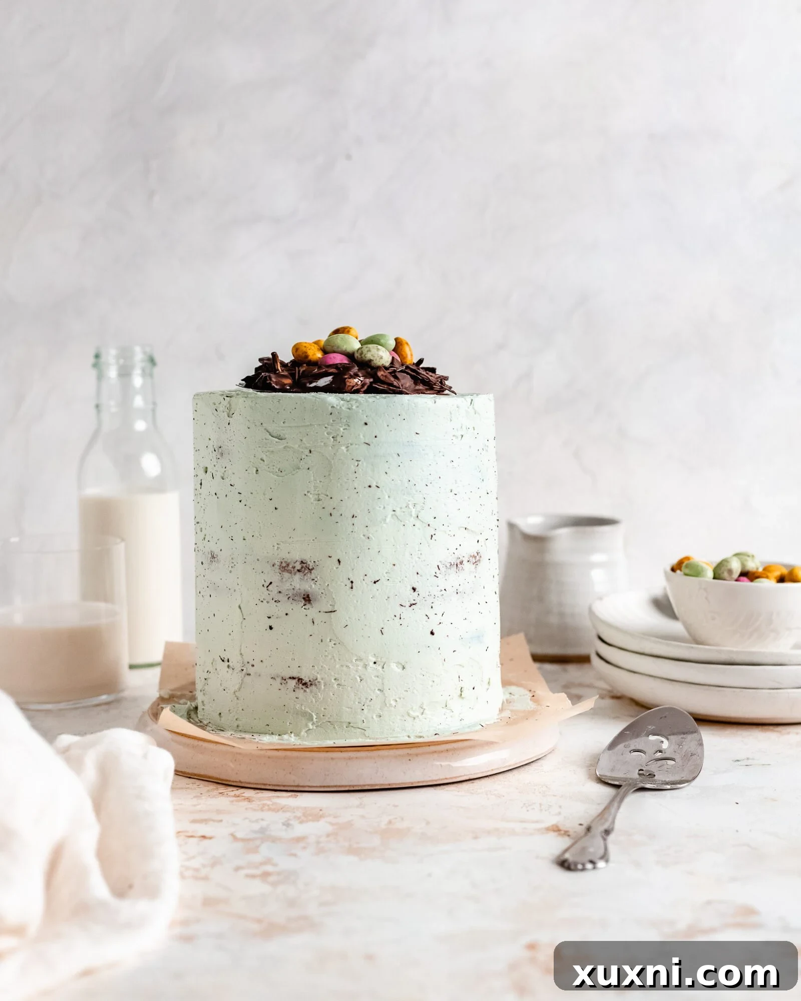 vegan Easter egg cake